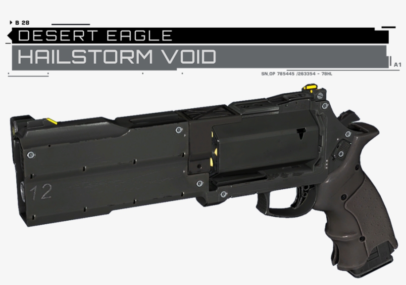 Replaces Desert Eagle With Hailstorm From Call Of Duty, transparent png #6619303