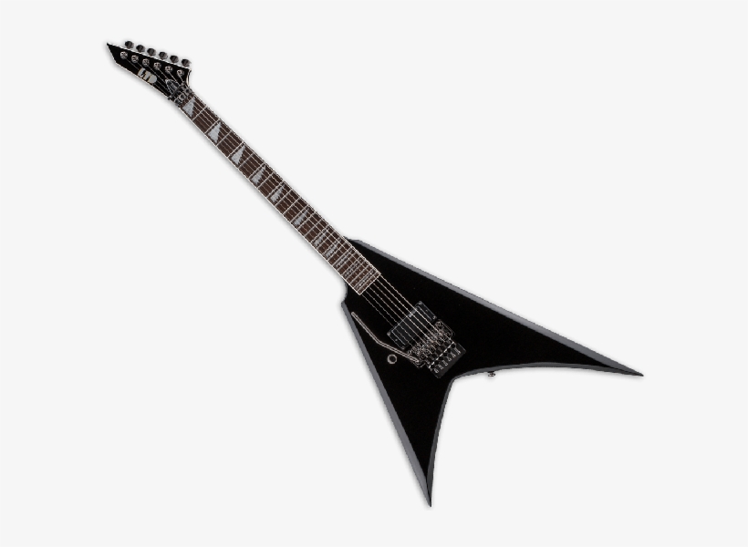 Esp Ltd Alexi-200 Left Hand Guitar In Black Finish, transparent png #6619305