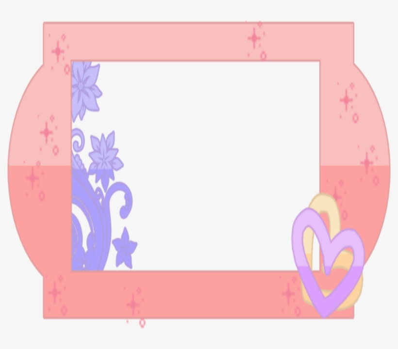 Kawaii Pink Hearts Frames Border Borders, transparent png #6621843
