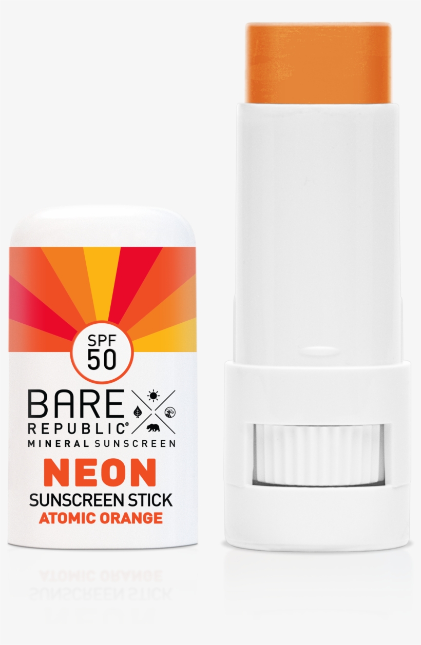 Mineral Spf 50 Neon Sunscreen Stick, transparent png #6622384