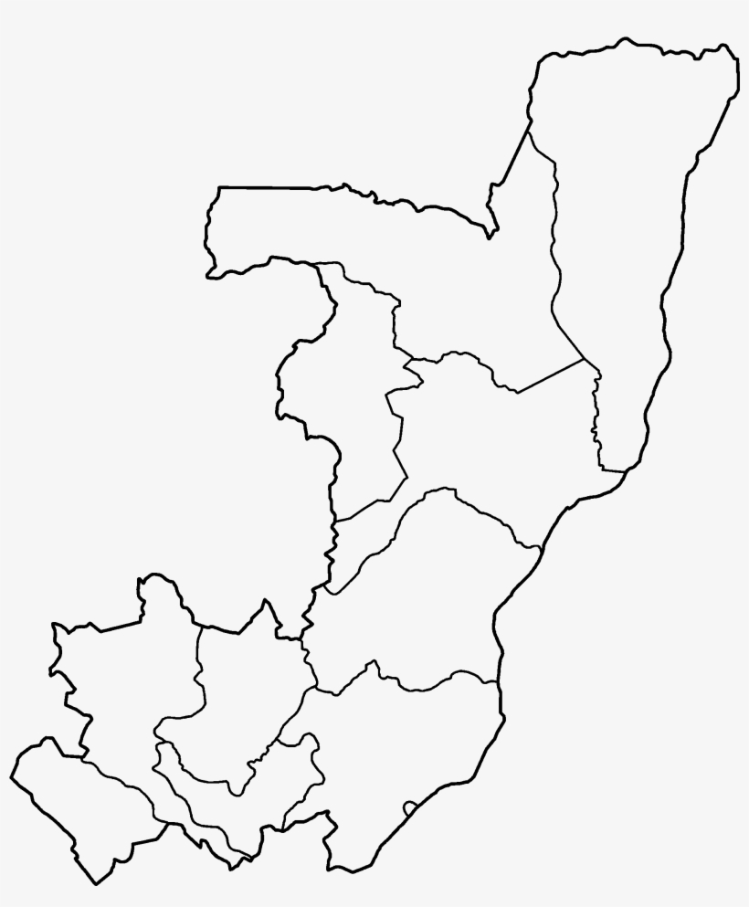 Congo Regions Blank, transparent png #6625250