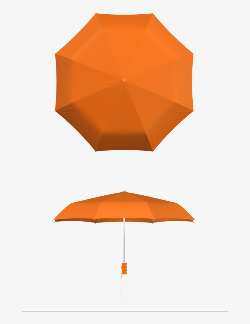 Compact Frame Orange Umbrella, transparent png #6625886