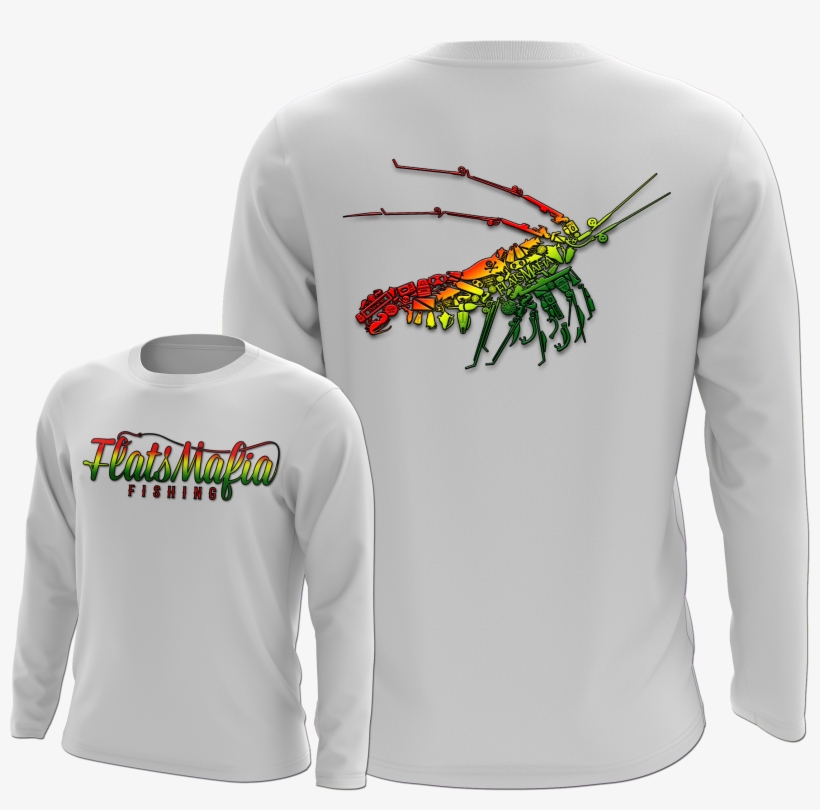 Rasta Lobster Grey Long Sleeve Dri-fit, transparent png #6627786