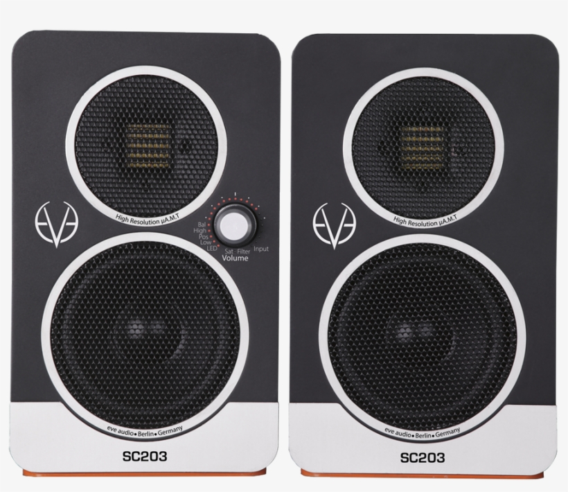 Eve Audio Sc203 Master Slave 2-way Desktop Active Monitor, transparent png #6627838