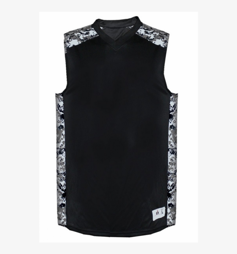Black White Badger B-attack Basketball Tank, transparent png #6628152