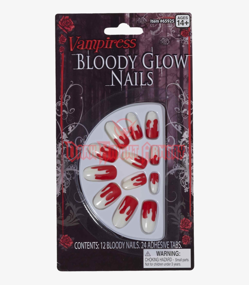 Vampire Glow In The Dark Bloody Nails, transparent png #6630450