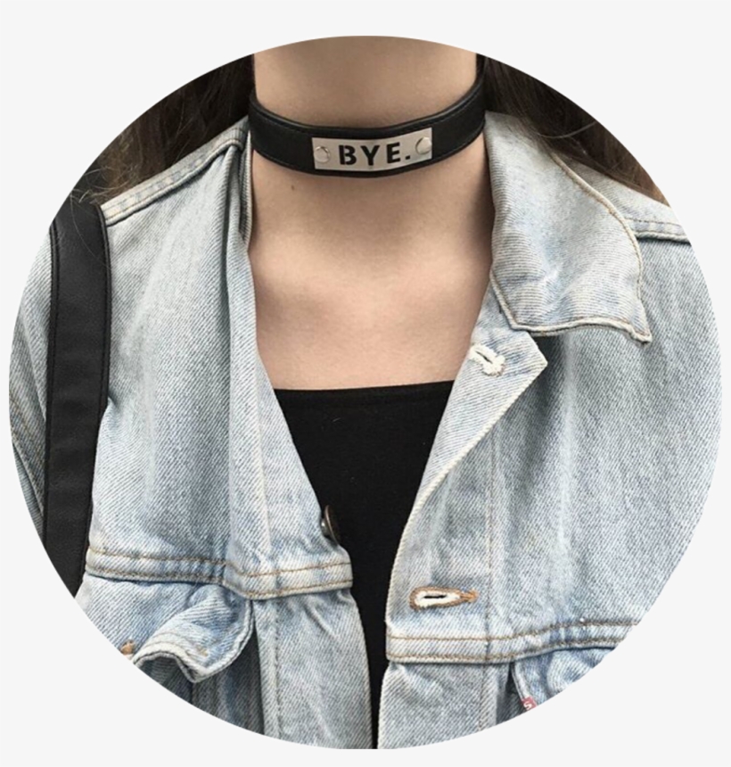 Grunge Tumblr Aesthetic Choker Girl Niche Icon Circle Free - aesthetic girl aesthetic fotos tumblr roblox