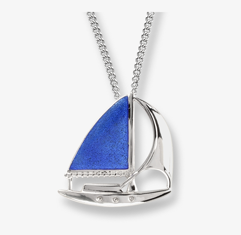 Nicole Barr Designs Sterling Silver Sailboat Necklace, transparent png #6636640