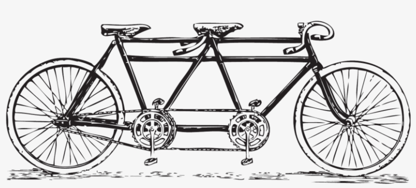 Free Png Download Vintage Tandem Bicycle Png Images, transparent png #6637014