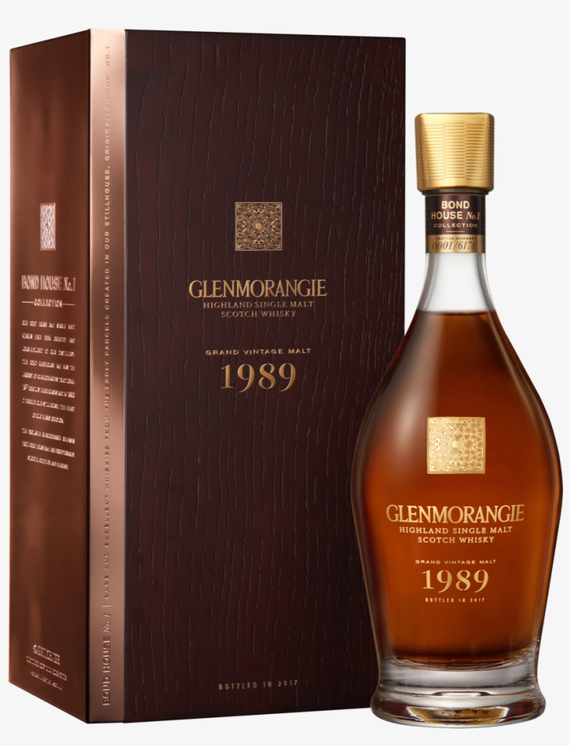 Glemorangie Grand Vintage Malt 1989 Packshot Pack Bottle, transparent png #6637085
