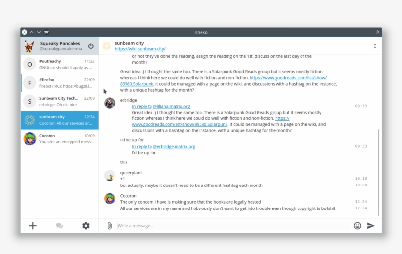 A Nheko Window, transparent png #6637718