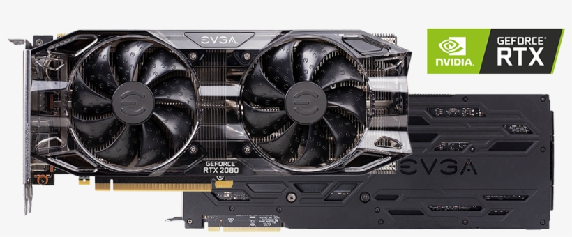 Evga Geforce Rtx 2080 Black Edition Graphics Card, transparent png #6643529