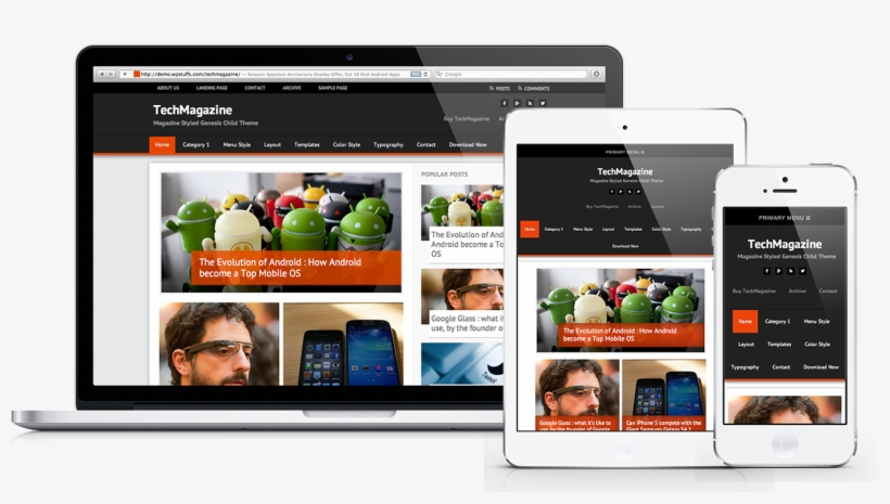 Techmagazine-mockup, transparent png #6643770