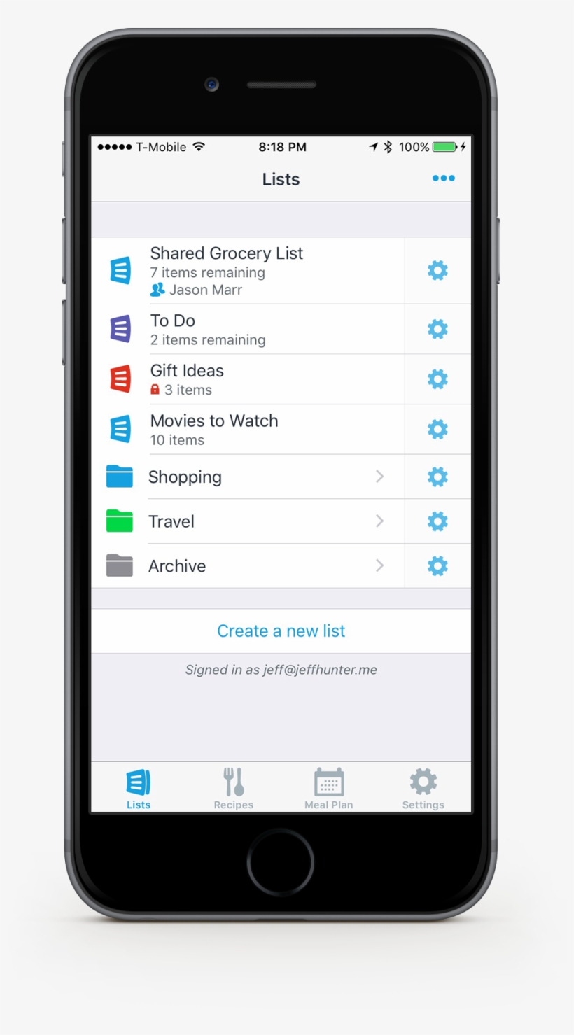 Organize Your Lists With Folders, transparent png #6645157