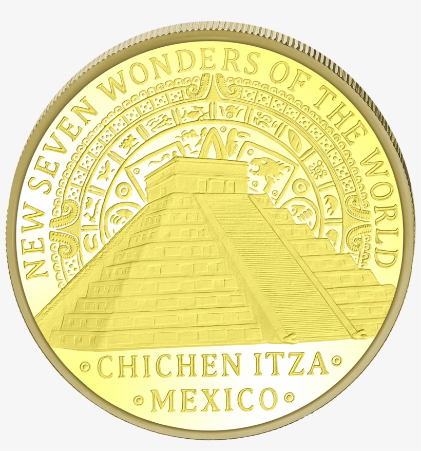 10000 Cfa - 1oz Au - Chichen Itza - Exempt From Vat, transparent png #6646644