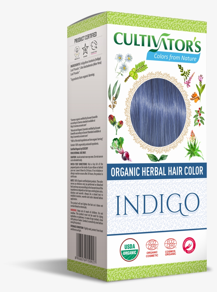 Indigo Organic Herbal Organic Herbal Hair Color Indigofera, transparent png #6649043