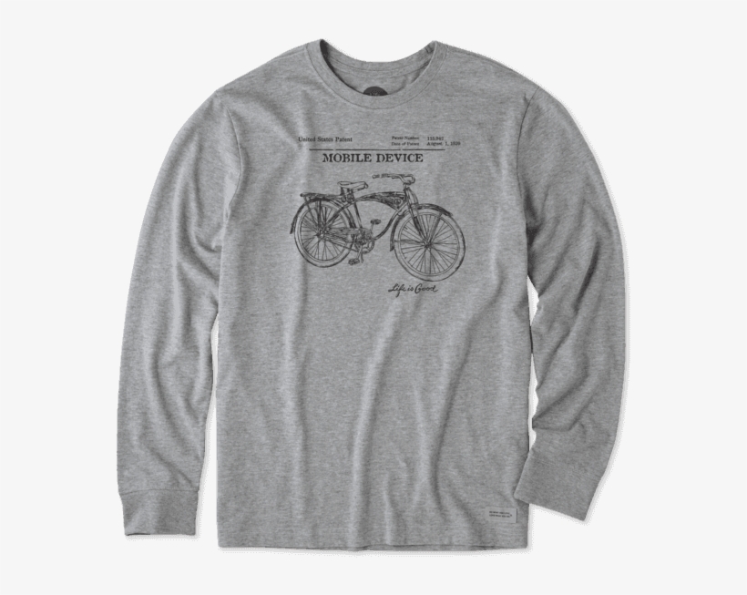 Men's Mobile Device Blueprint Long Sleeve Crusher, transparent png #6649100