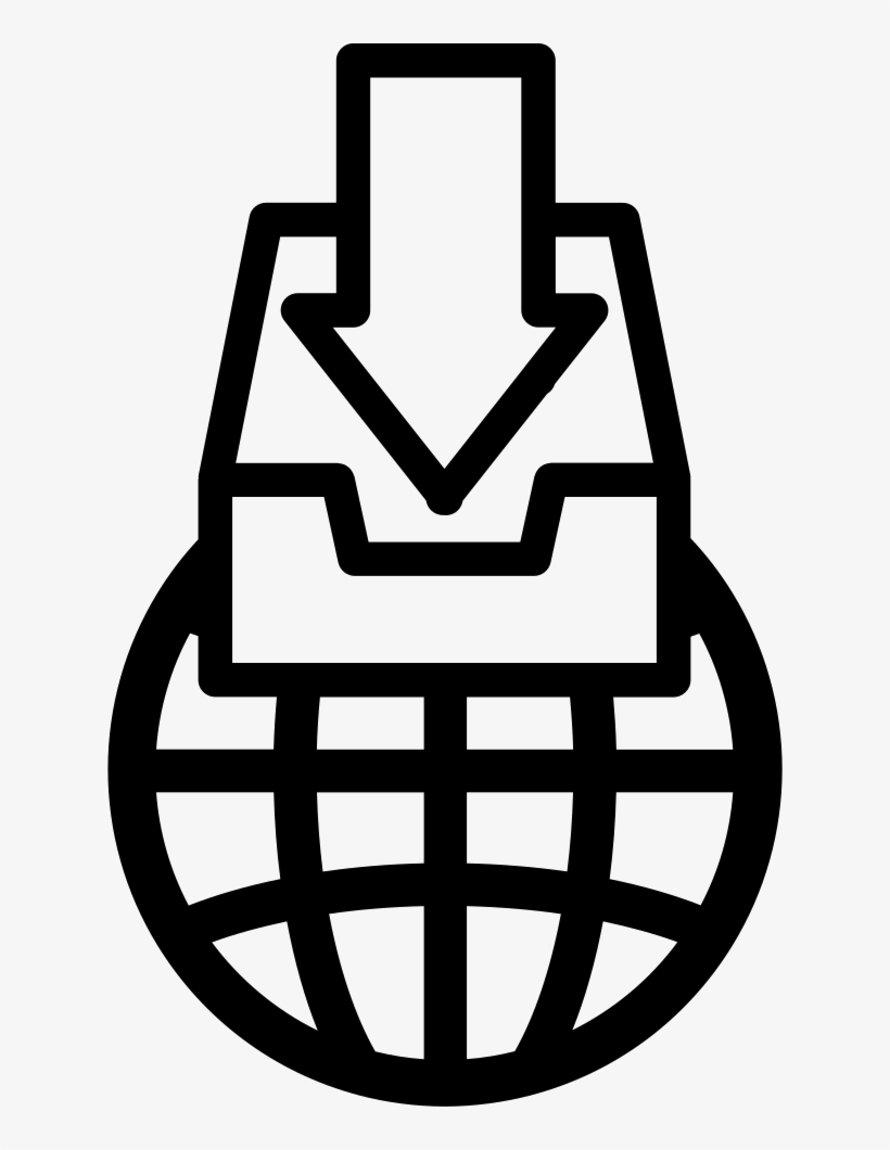 World Grid Outline With Drive And Arrow Comments, transparent png #6649620