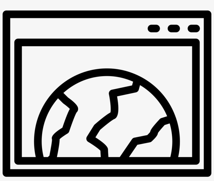 World Browser Outline Symbol In A Circle Comments, transparent png #6649672