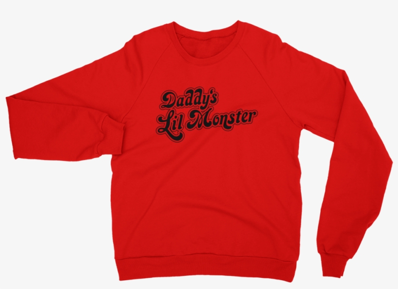 Daddy's Lil Monster Sweatshirt Harley Quinn Suicide, transparent png #6649951