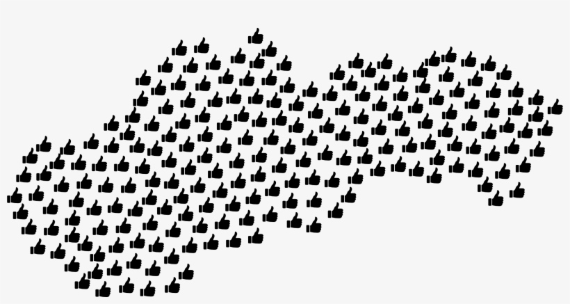 This Free Icons Png Design Of Thumbs Up Slovakia Map, transparent png #6650731