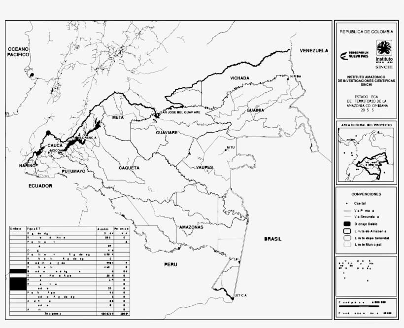 Mapa De Colombia Amazonia Colombiana, transparent png #6651694