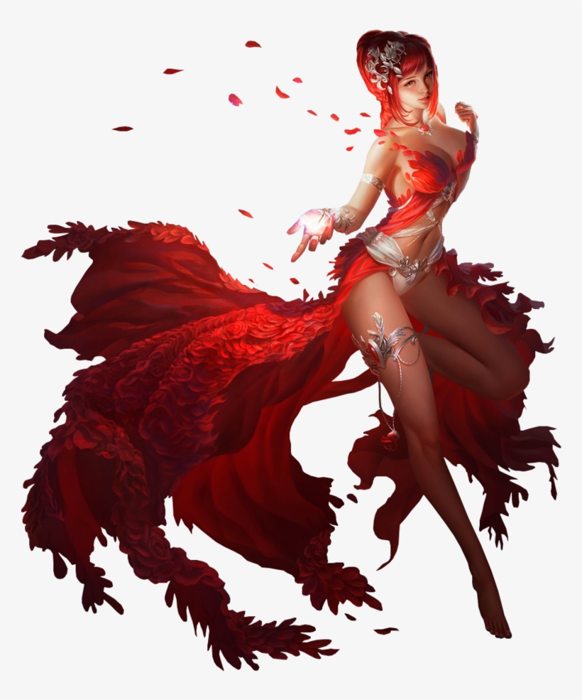 Femme Manga Rouge, transparent png #6651937