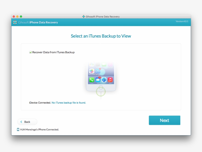 Gihosoft Iphone Data Recovery Will Start Scanning Your, transparent png #6653414