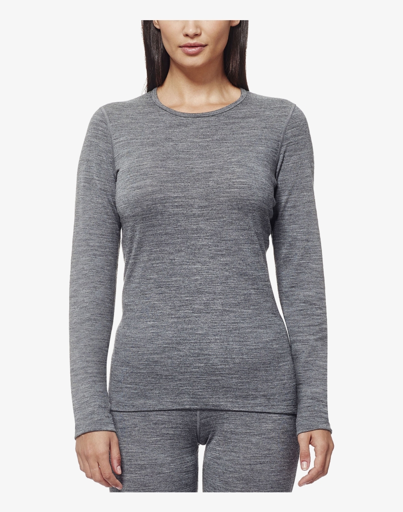 Icebreaker Women's Oasis Long Sleeve Crew Gritstone, transparent png #6656623