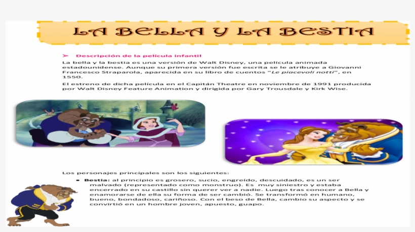 La Bella Y La Bestia Png, transparent png #6656925