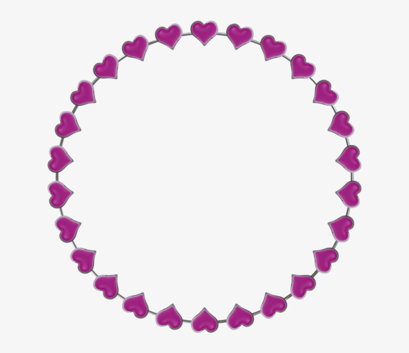 Plum Hearts Frame Clipart, Elemento, Purple Hearts,, transparent png #6660068