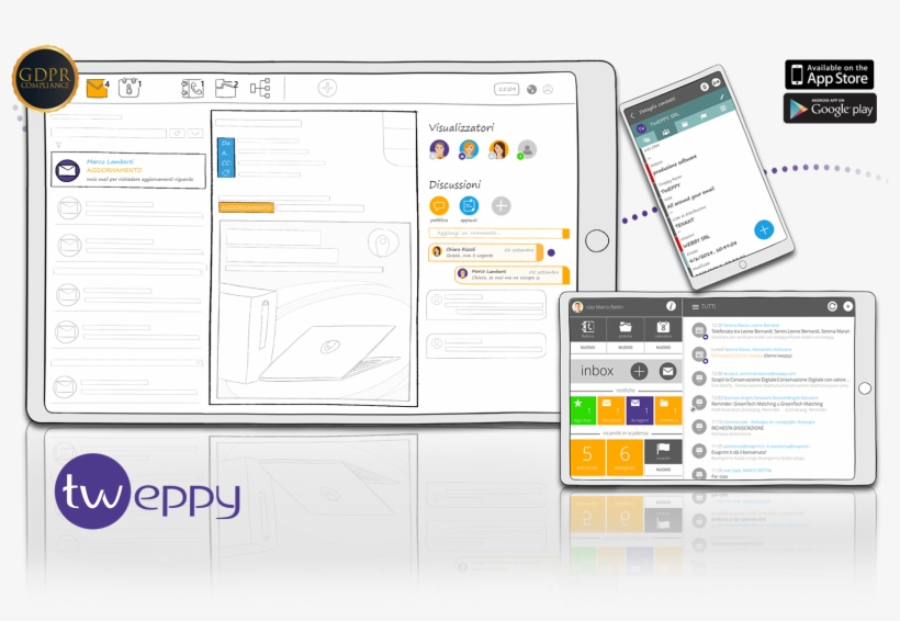 Desktabletmobile Chat Loghi Gdpr 2 Desk Tablet Mobile, transparent png #6660375