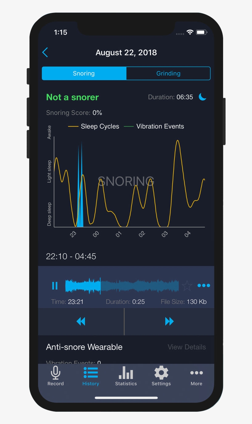 Do I Snore Or Grind App Screen, transparent png #6660821