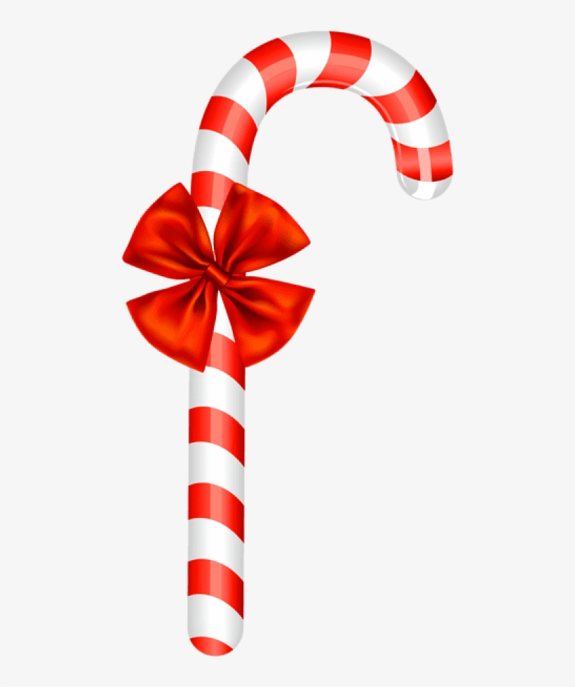 Free Png Candy Cane With Bow Png, transparent png #6660875