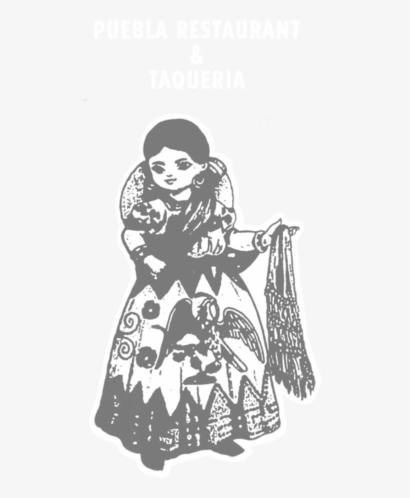 Graphic Black And White Puebla Restaurant, transparent png #6661882