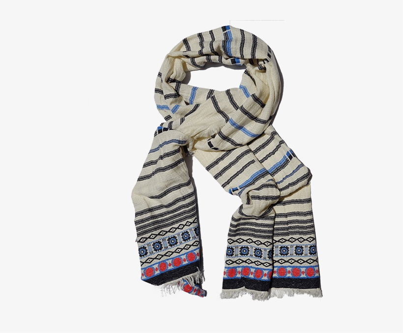 Scarf Cotton Handloom White Drape 600px, transparent png #6664374