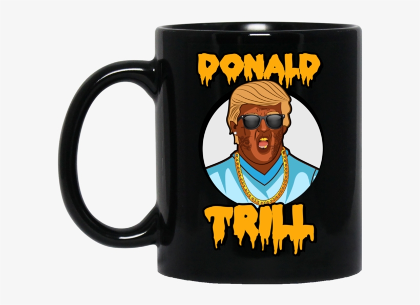 Donald Trill Andimoto Black Mug, transparent png #6665071
