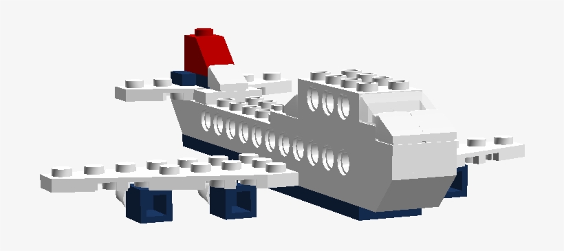 Lego Miniature Aircraft Series Boeing 747-200, transparent png #6667064