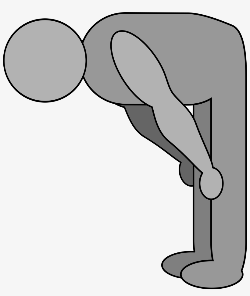 This Free Icons Png Design Of Shaded Bowing Figure, transparent png #6667381