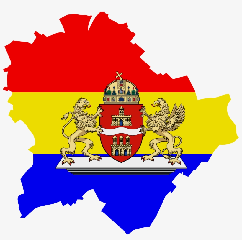 Flag Map Of Budapest, transparent png #6668859