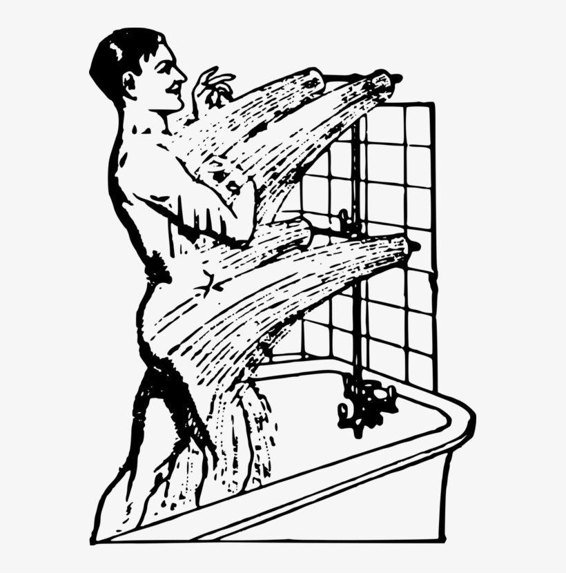 Shower Bathroom Computer Icons Baths Drawing, transparent png #6669300