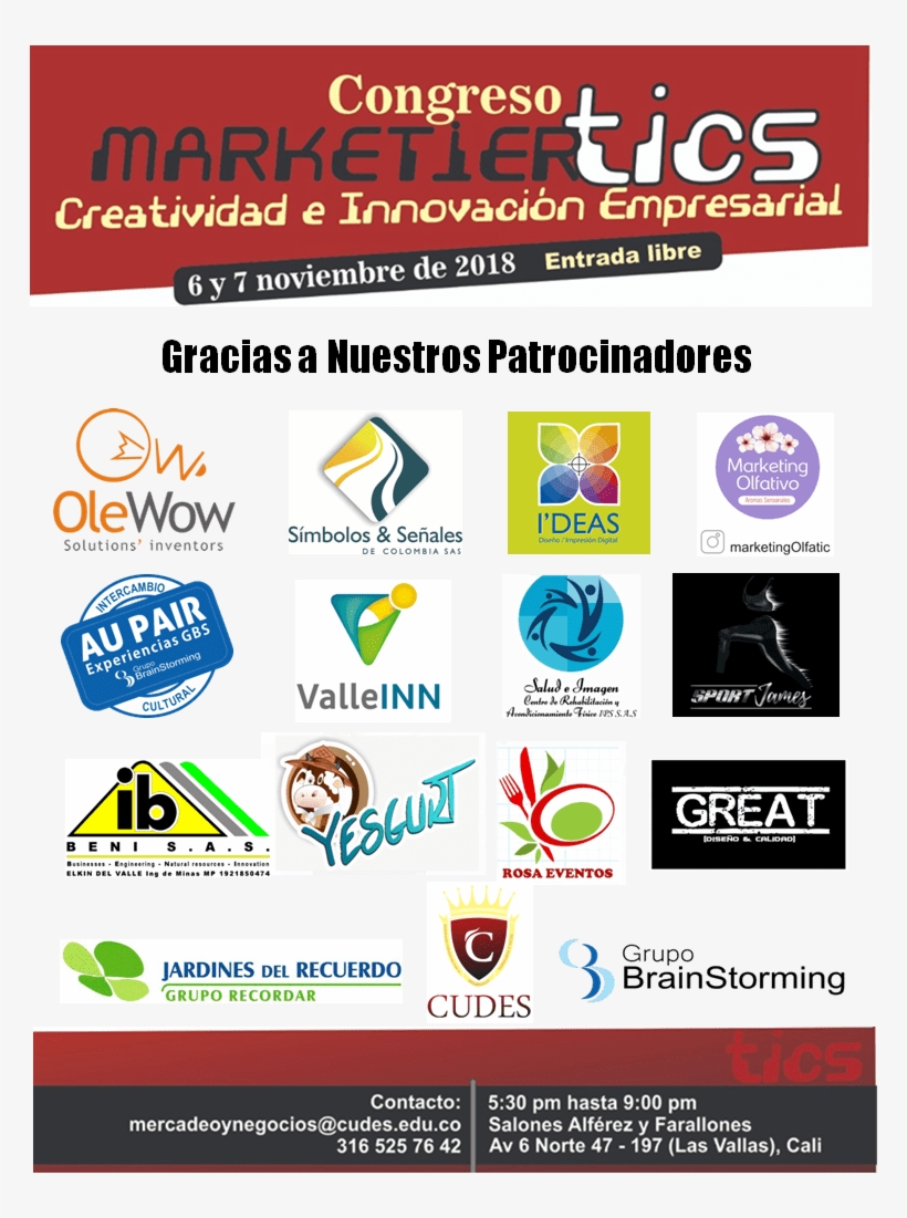 Patrocinadores Marketiertics, transparent png #6669822
