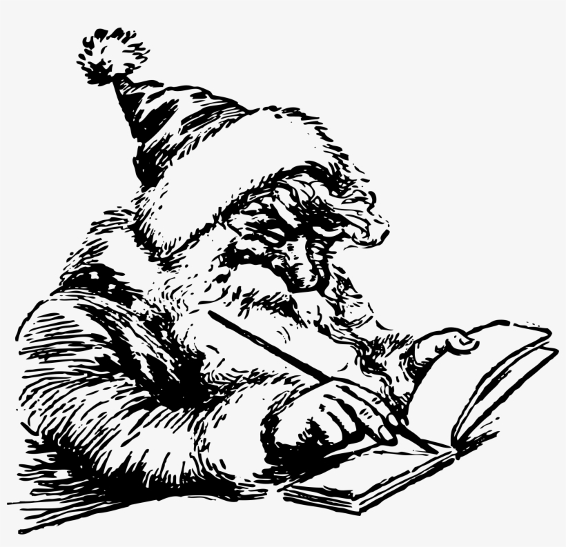 This Free Icons Png Design Of Santa Writing, transparent png #6673105