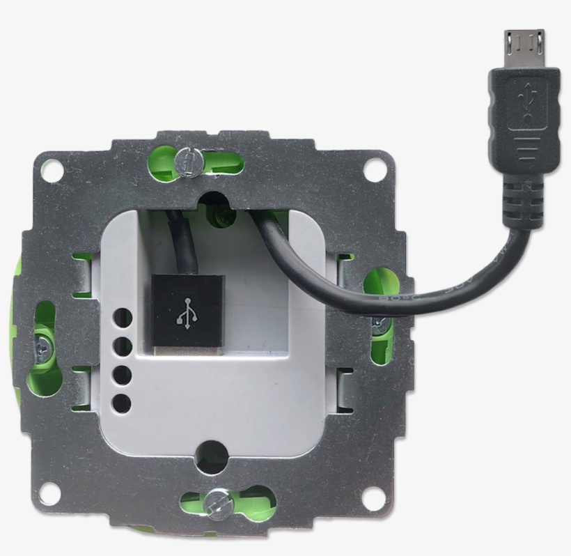 Usb Flush-mounted Charger With Micro Usb Cable, transparent png #6674036