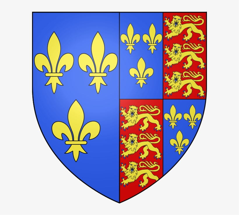 Armoiries Du Royaume D'angleterre Et De France Sous, transparent png #6675305