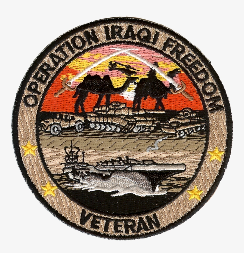 Operation Iraqi Freedom Embroidery Patch, transparent png #6675353
