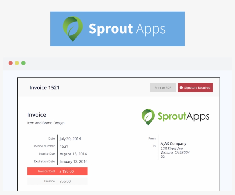 Sprout Invoices Add-on For Wp E Signature, transparent png #6677109