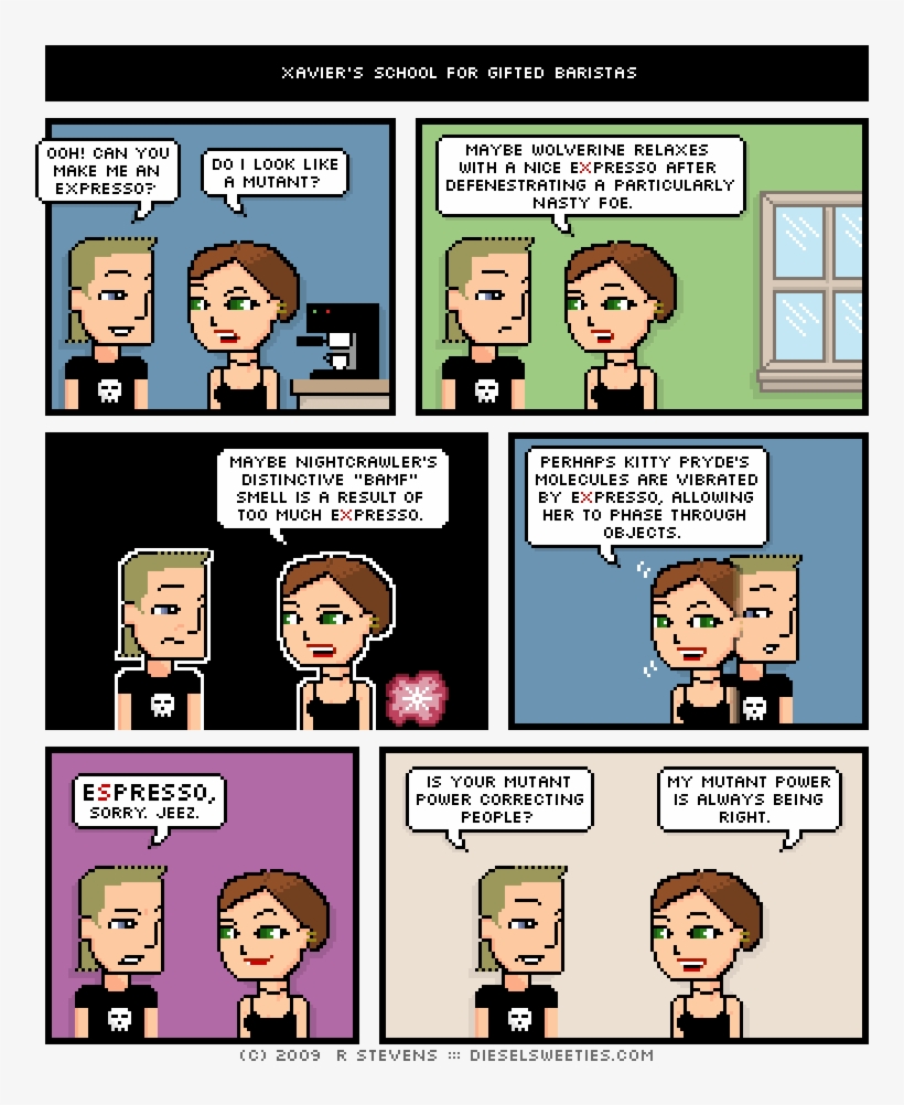 Xavier's School For Gifted Baristas, transparent png #6677161