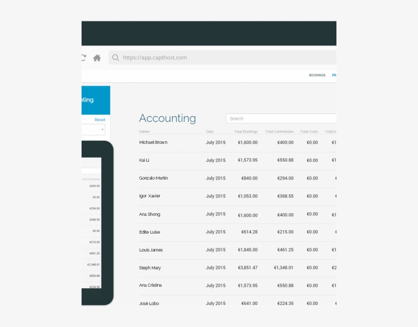 Invoices Homepage Capthost Short Term Rental Agency, transparent png #6678059