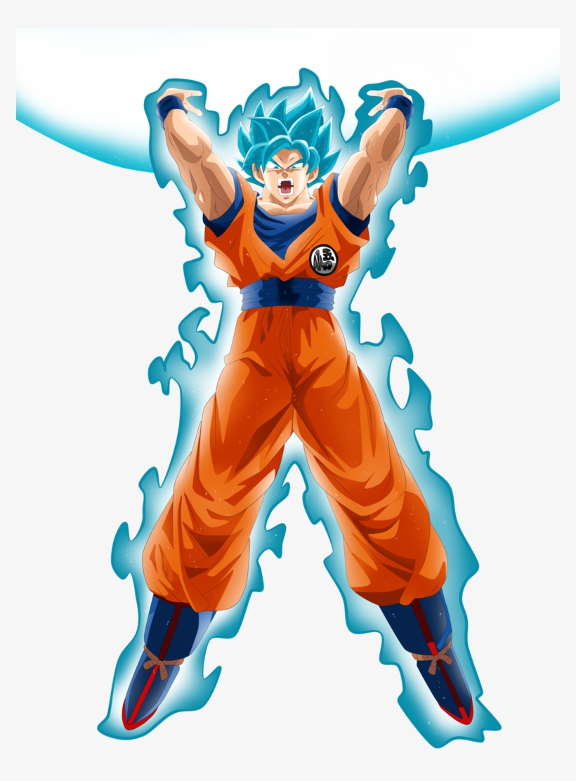 Image Goku Ssj Blue Genki Dama By Andrewdragonball, transparent png #6679820